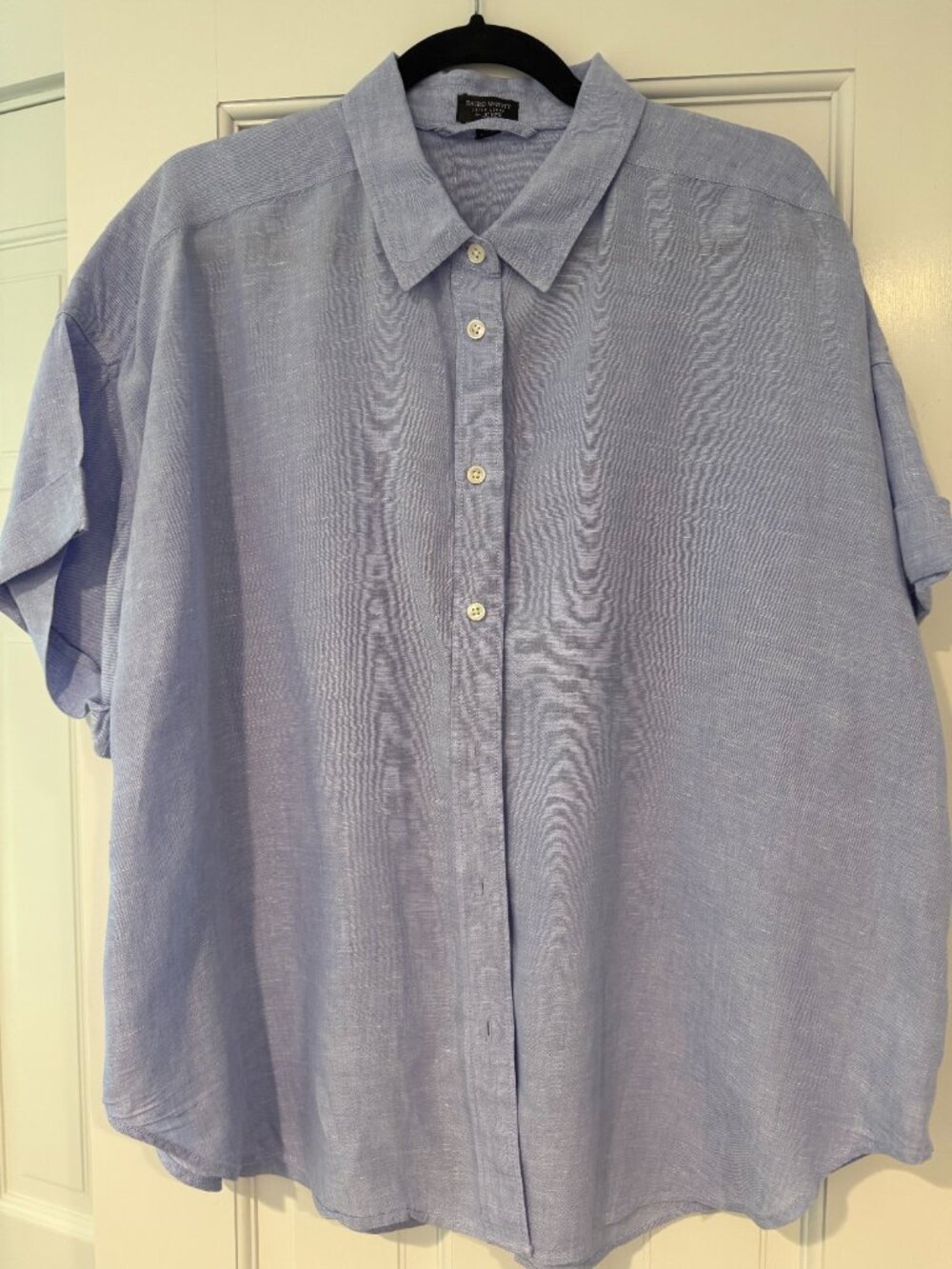JCrew Capitaine shirt in Baird McNutt Irish Linen - French Blue, XXL